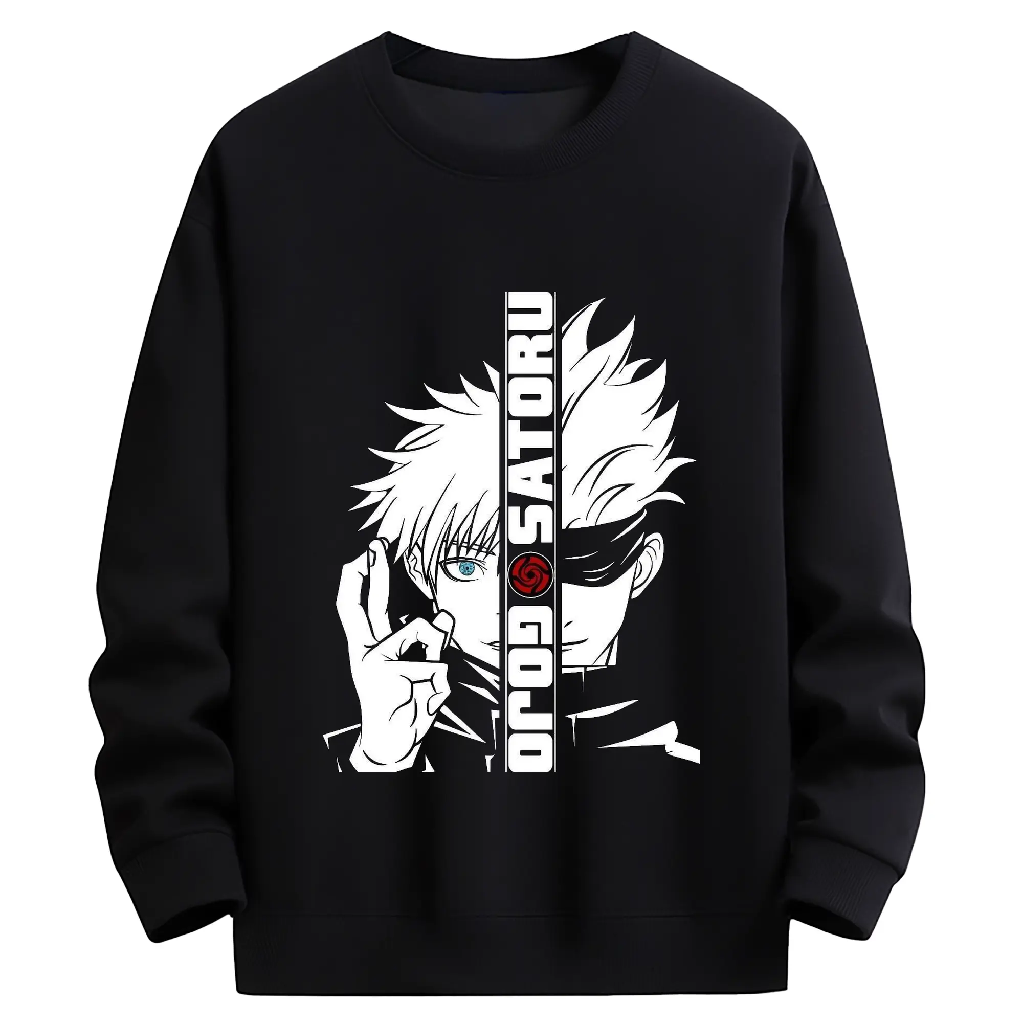 呪術廻戦  無量空処 名場面 - 高品質 クルーネック スウェット ・ コットン59％ ポリエステル41％ ・ ユニセックス 長袖 トレーナー ・ カジュアル デイリー スポーツ 散歩用