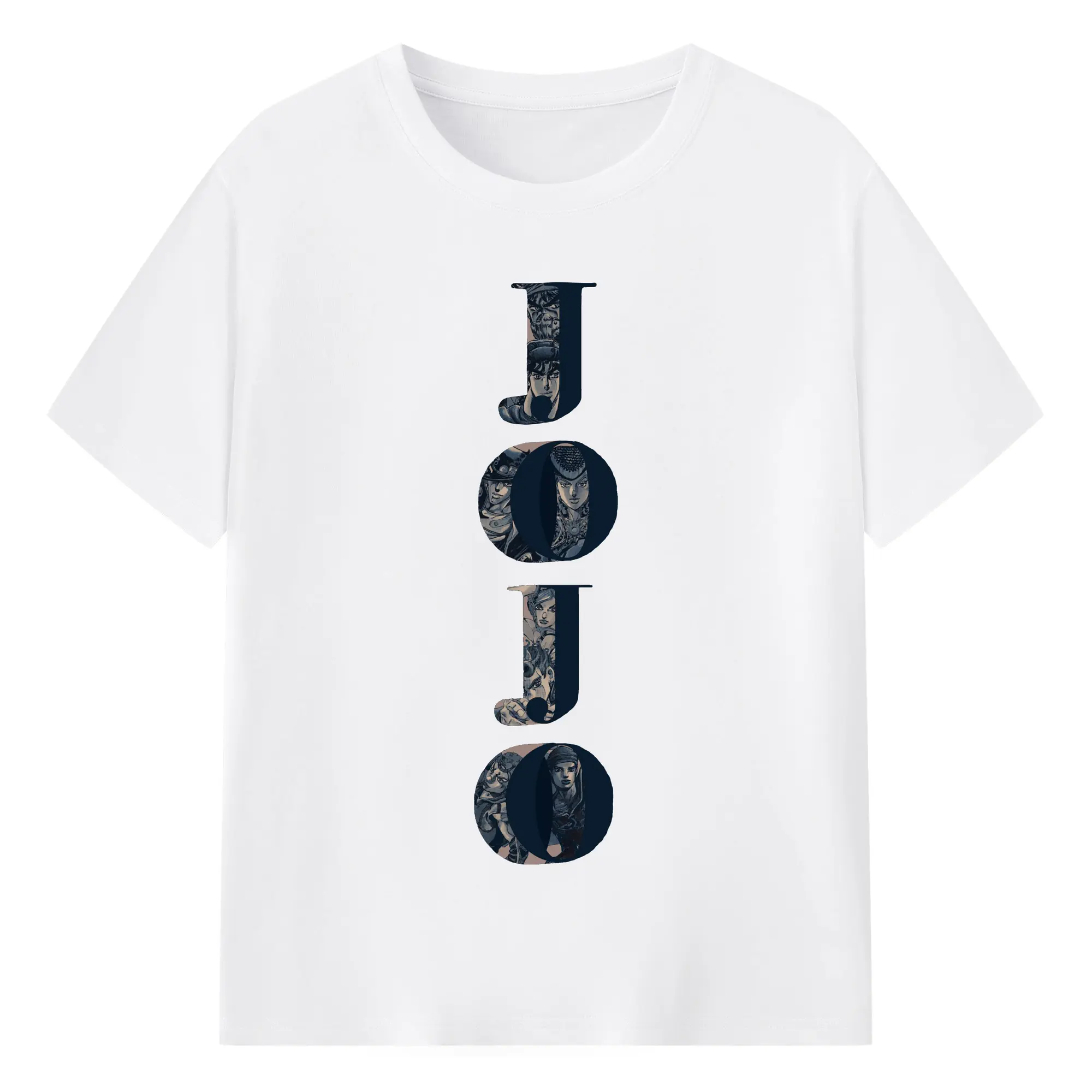 ジョジョの奇妙な冒険 - 綿100％ 半袖Tシャツ ・ フロントプリント ・ 快適 通気性 ・ 日常使い 散歩 スポーツ用