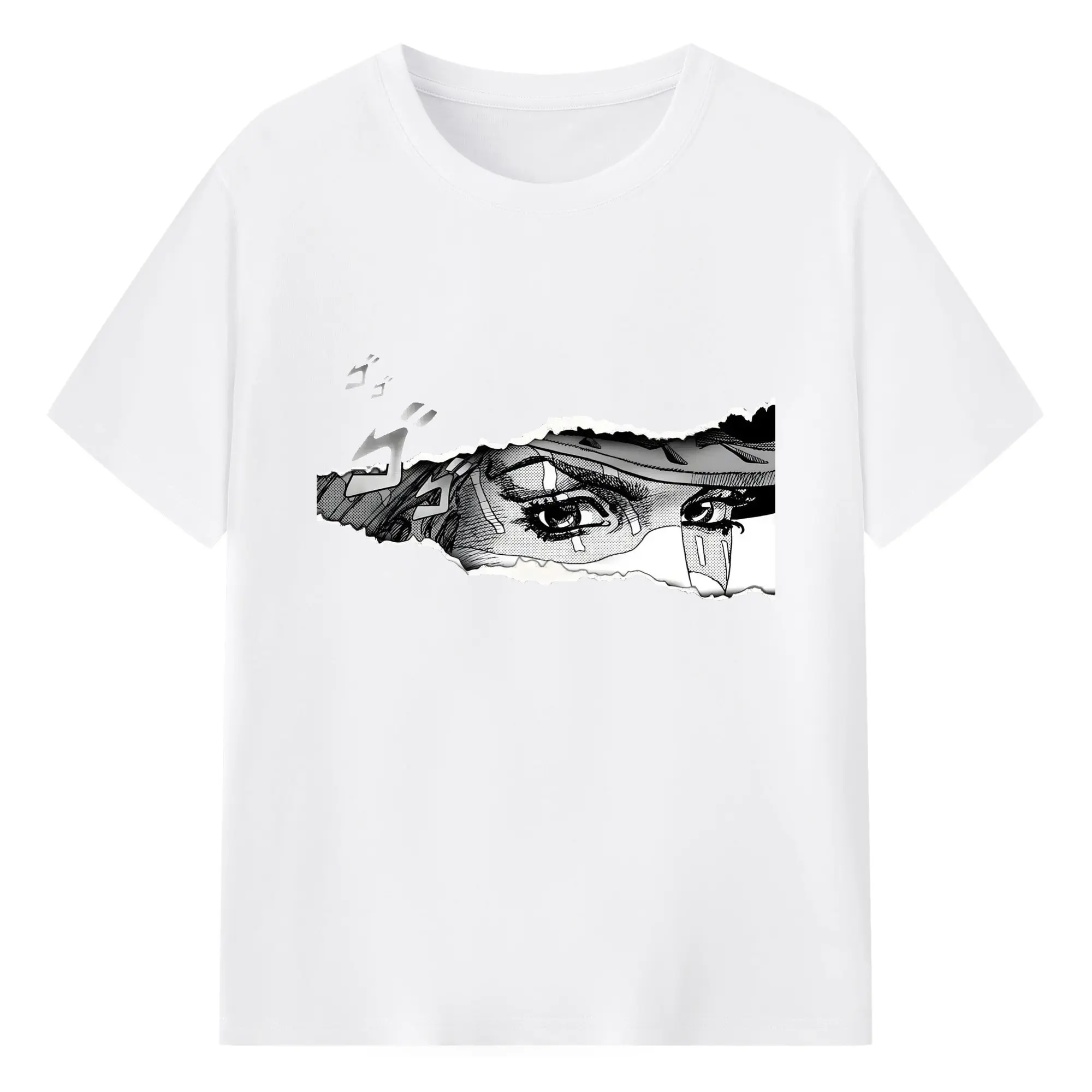 ジョジョの奇妙な冒険 ジョルノ・ジョバァーナ - 綿100％ 半袖Tシャツ ・ フロントプリント ・ 快適 通気性 ・ 日常使い 散歩 スポーツ用
