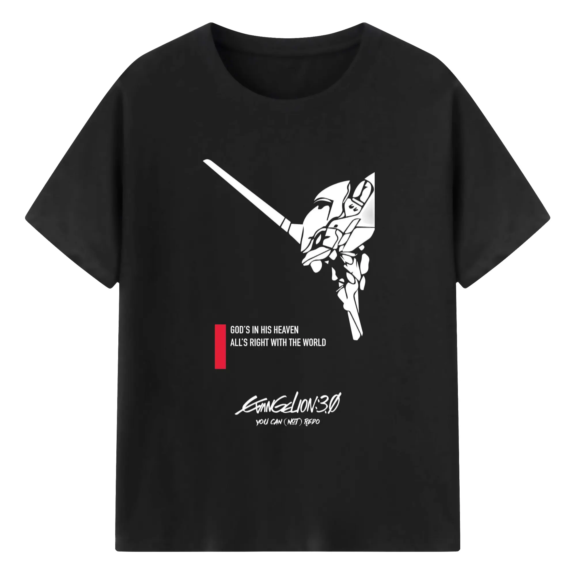 エヴァンゲリオン EVA初号機 - 綿100％ 半袖Tシャツ ・ フロントプリント ・ 快適 通気性 ・ 日常使い 散歩 スポーツ用