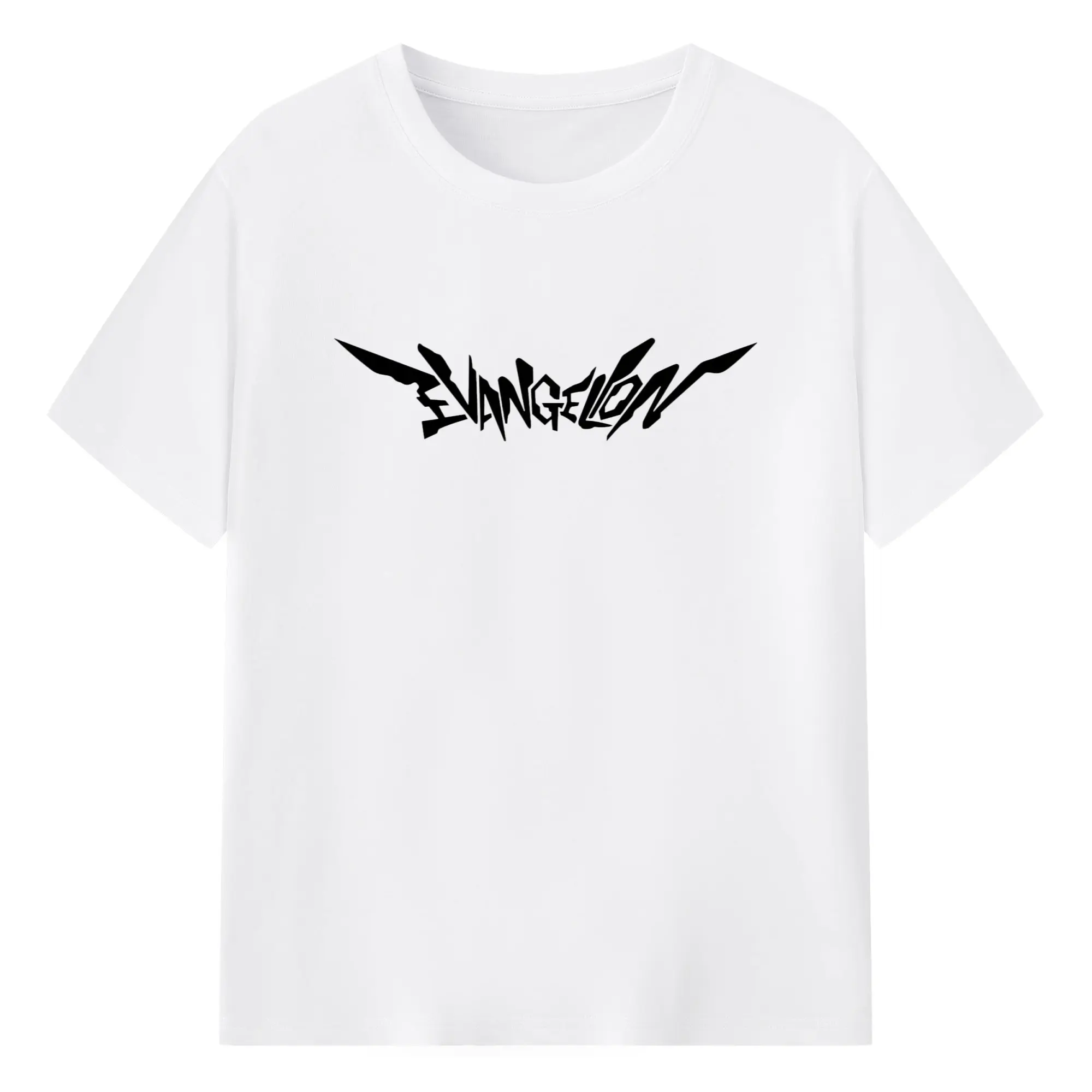 エヴァンゲリオン シンプルロゴ - 綿100％ 半袖Tシャツ ・ フロントプリント ・ 快適 通気性 ・ 日常使い 散歩 スポーツ用