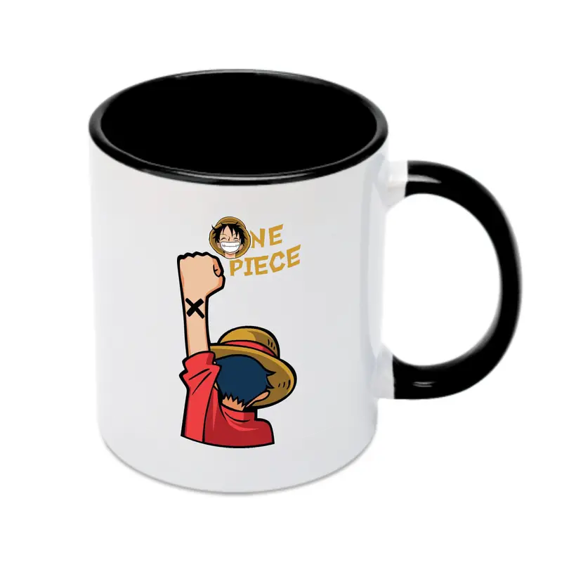 ワンピース ルフィ アラバス仲間の絆 - カラフルマグカップ ・ 陶器 ・ 熱転写プリント ・ 鮮やかデザイン ・ 耐久性 高品質 ・ コーヒー お茶 ギフト用