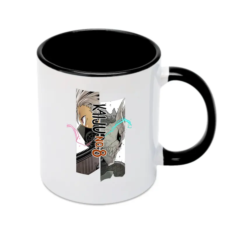 怪獣8号 カフカとレノカフカ怪獣化 - カラフルマグカップ ・ 陶器 ・ 熱転写プリント ・ 鮮やかデザイン ・ 耐久性 高品質 ・ コーヒー お茶 ギフト用