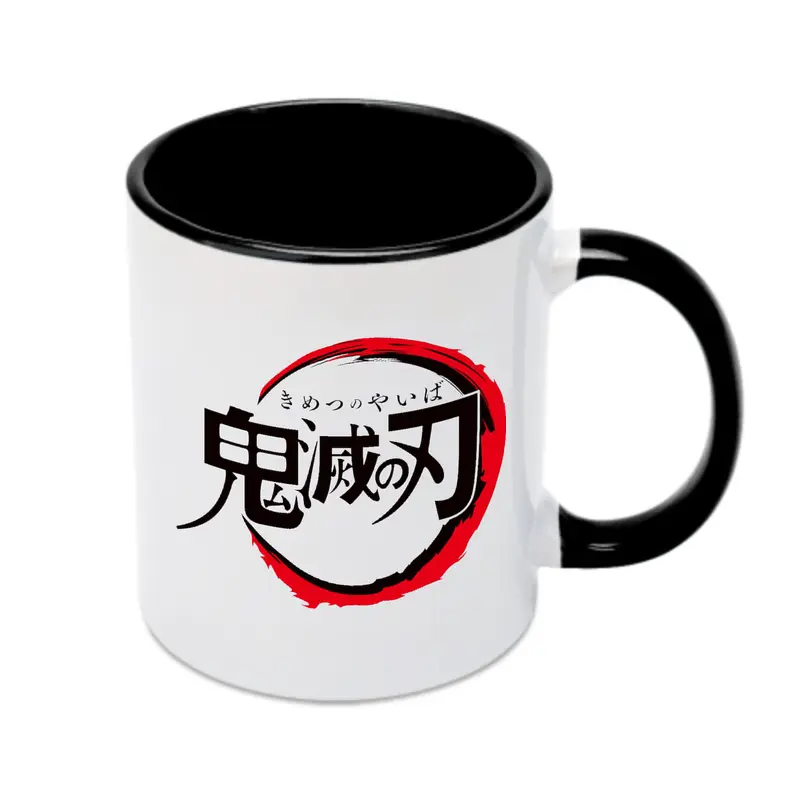 鬼滅の刃 シンプルロゴ - カラフルマグカップ ・ 陶器 ・ 熱転写プリント ・ 鮮やかデザイン ・ 耐久性 高品質 ・ コーヒー お茶 ギフト用