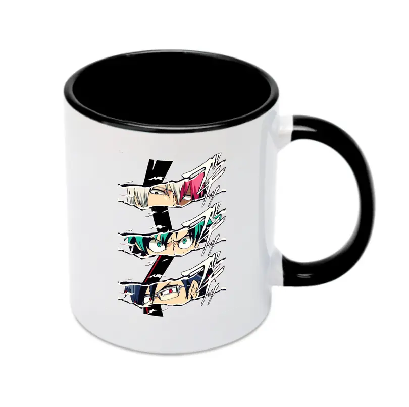 僕のヒーローアカデミア - カラフルマグカップ ・ 陶器 ・ 熱転写プリント ・ 鮮やかデザイン ・ 耐久性 高品質 ・ コーヒー お茶 ギフト用