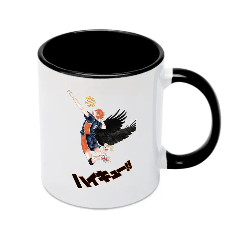 ハイキュー！！ 日向翔陽  飛べ！ - カラフルマグカップ ・ 陶器 ・ 熱転写プリント ・ 鮮やかデザイン ・ 耐久性 高品質 ・ コーヒー お茶 ギフト用