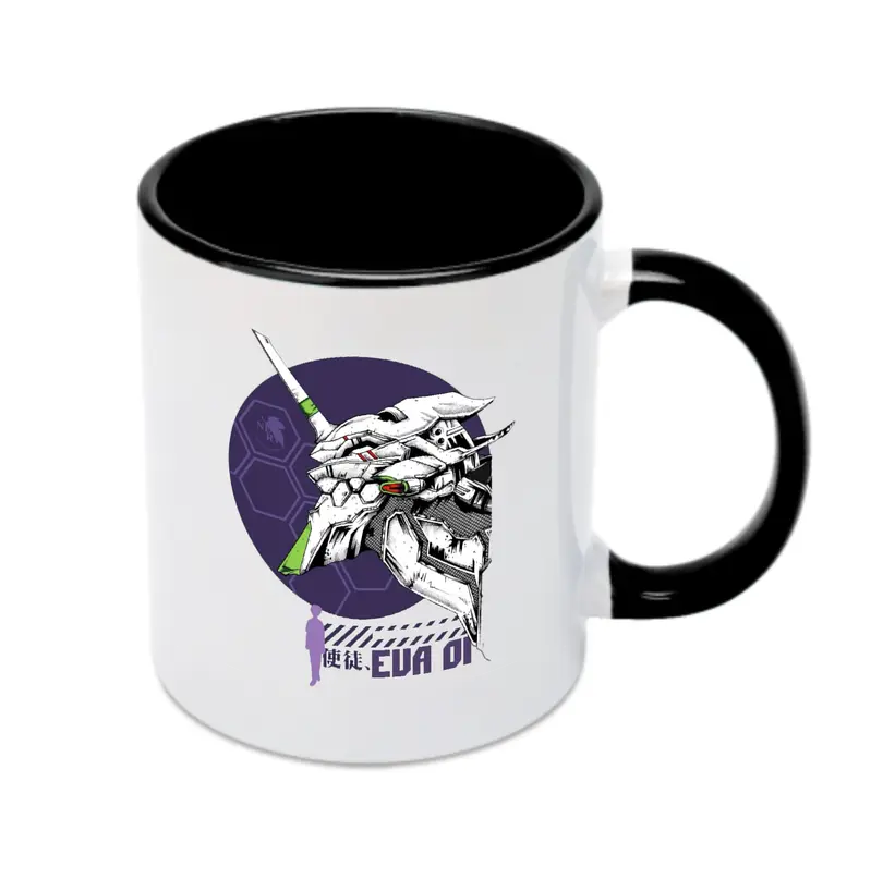 エヴァンゲリオン EVA初号機 - カラフルマグカップ ・ 陶器 ・ 熱転写プリント ・ 鮮やかデザイン ・ 耐久性 高品質 ・ コーヒー お茶 ギフト用