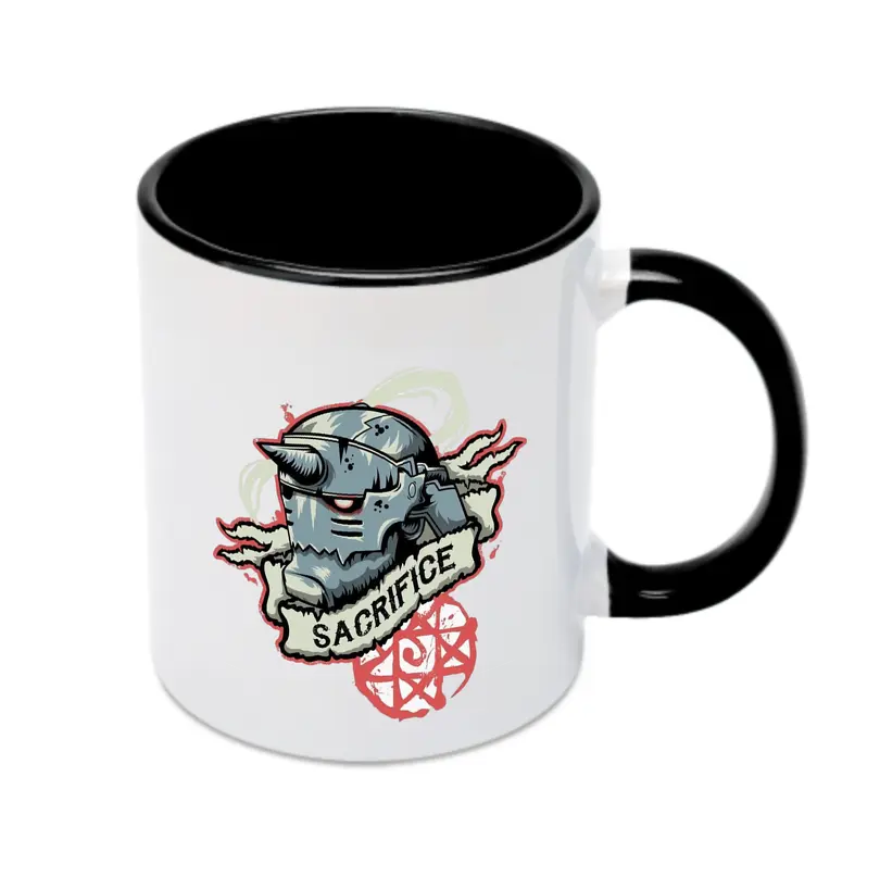 鋼の錬金術師  アルフォンス - カラフルマグカップ ・ 陶器 ・ 熱転写プリント ・ 鮮やかデザイン ・ 耐久性 高品質 ・ コーヒー お茶 ギフト用