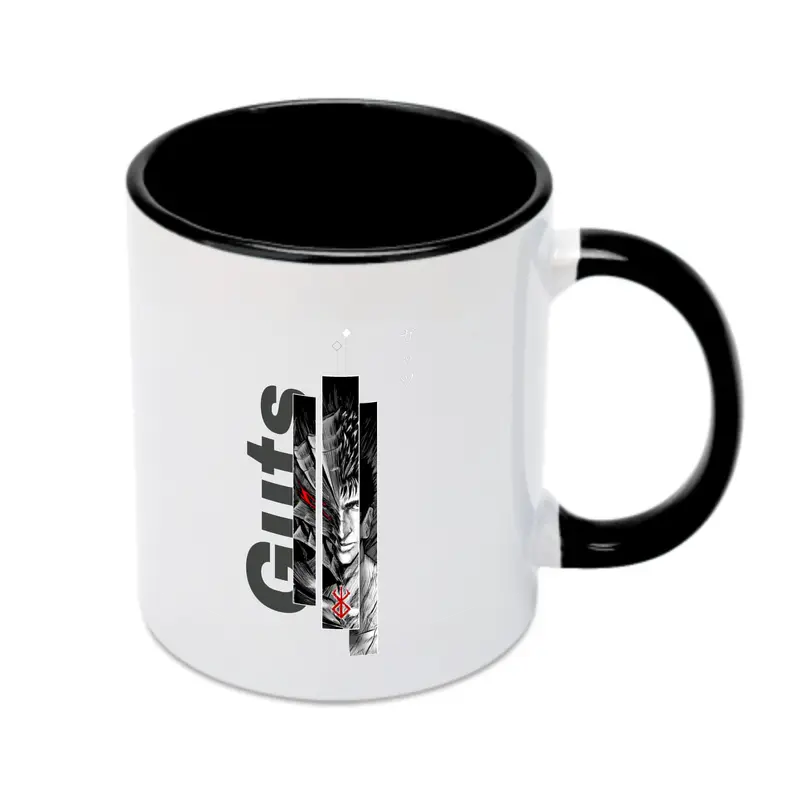 ベルセルク BERSERK ガッツ - カラフルマグカップ ・ 陶器 ・ 熱転写プリント ・ 鮮やかデザイン ・ 耐久性 高品質 ・ コーヒー お茶 ギフト用