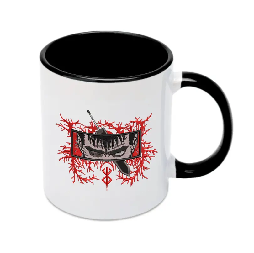 ベルセルク ドラゴンころし ガッツ - カラフルマグカップ ・ 陶器 ・ 熱転写プリント ・ 鮮やかデザイン ・ 耐久性 高品質 ・ コーヒー お茶 ギフト用