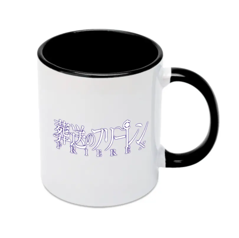 葬送のフリーレン 横向きシンプルロゴ - カラフルマグカップ ・ 陶器 ・ 熱転写プリント ・ 鮮やかデザイン ・ 耐久性 高品質 ・ コーヒー お茶 ギフト用