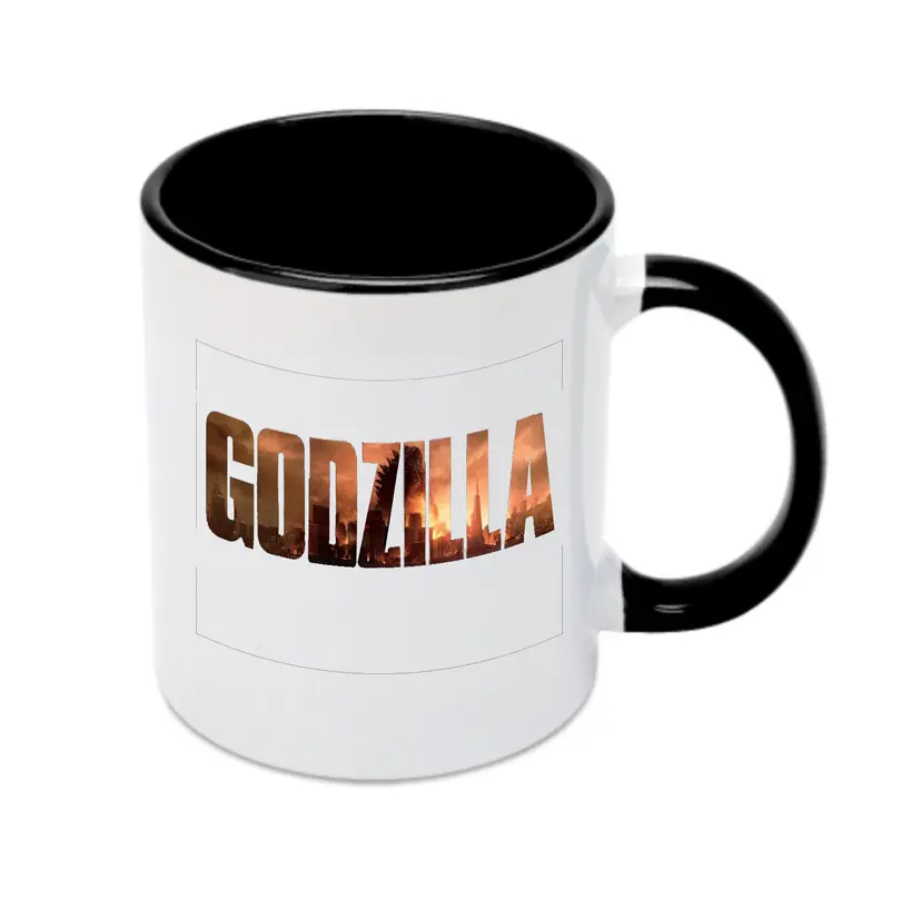 ゴジラ シンプルロゴ - カラフルマグカップ ・ 陶器 ・ 熱転写プリント ・ 鮮やかデザイン ・ 耐久性 高品質 ・ コーヒー お茶 ギフト用