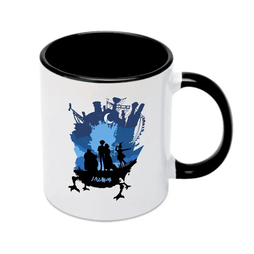 ハウルの動く城 ハウルとソフィー - カラフルマグカップ ・ 陶器 ・ 熱転写プリント ・ 鮮やかデザイン ・ 耐久性 高品質 ・ コーヒー お茶 ギフト用