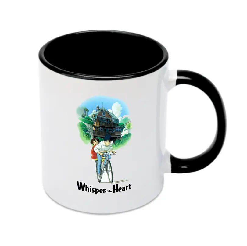 耳をすませば  WhisperOfTheHeart - カラフルマグカップ ・ 陶器 ・ 熱転写プリント ・ 鮮やかデザイン ・ 耐久性 高品質 ・ コーヒー お茶 ギフト用