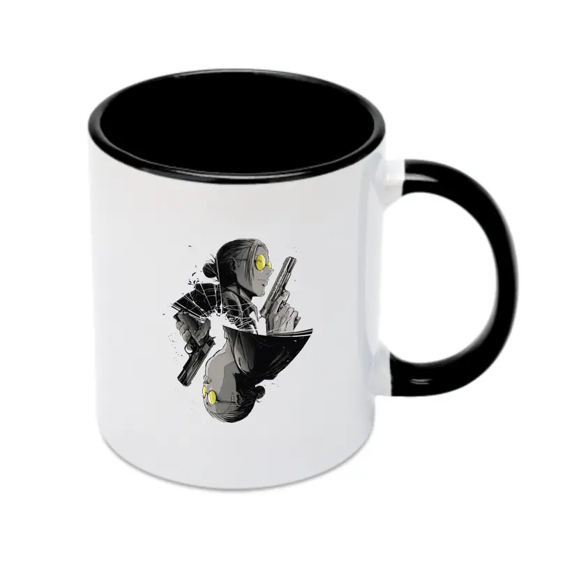 SNSで人気爆発 Sakamoto Days 坂本太郎戦闘シーン - カラフルマグカップ ・ 陶器 ・ 熱転写プリント ・ 鮮やかデザイン ・ 耐久性 高品質 ・ コーヒー お茶 ギフト用