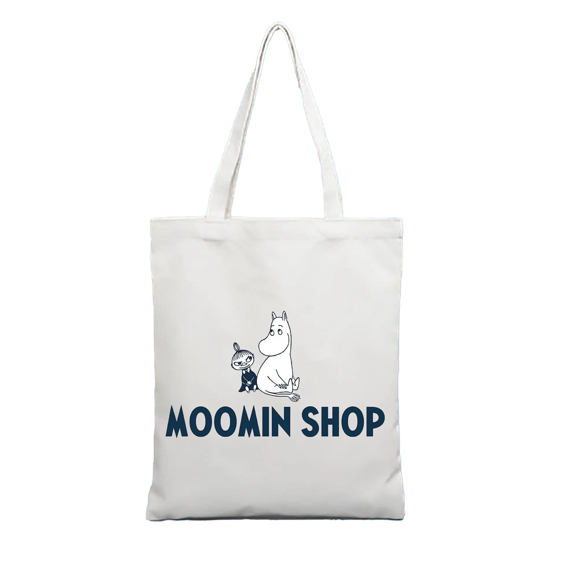 Moomin  リトルミイ ムーミンショップ - 縦型キャンバス手提げバッグ（トートバッグ） ・ キャンバス素材 ・ ショッピング用 ・ 軽量 丈夫 お手入れ簡単