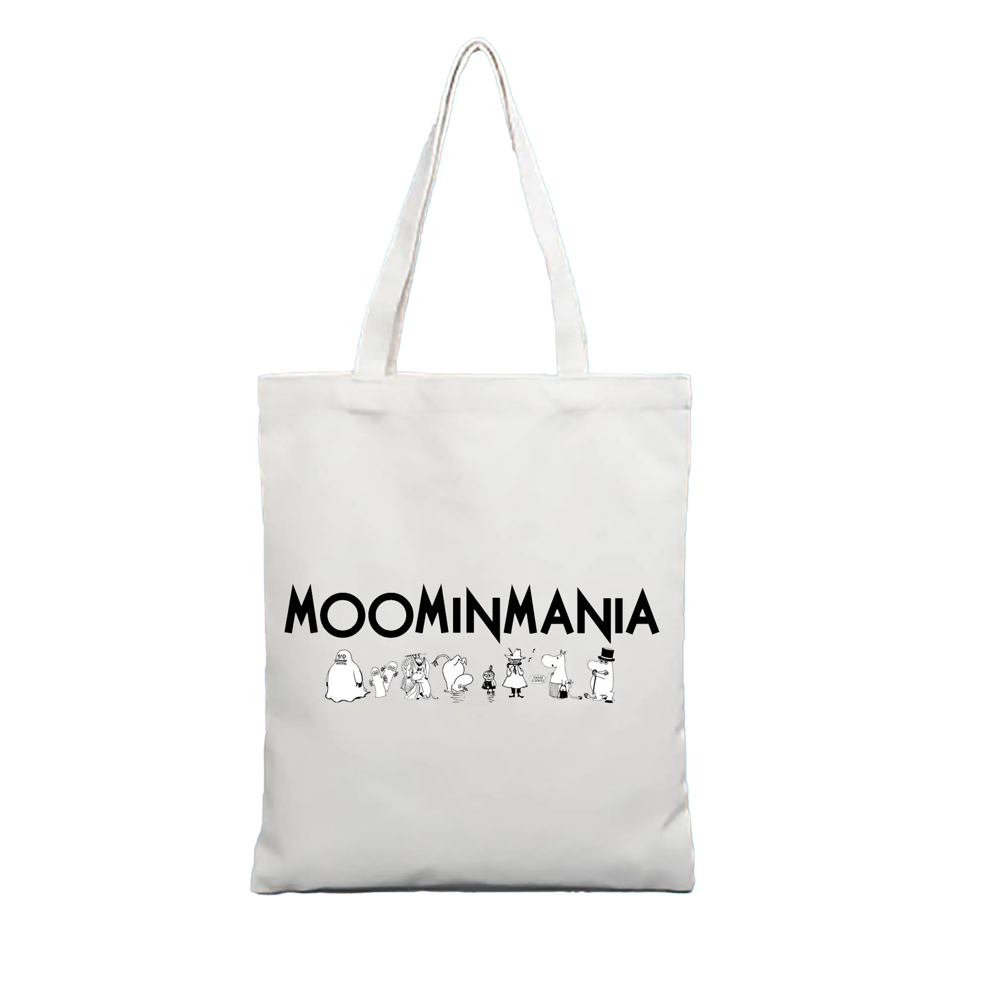 Moomin  ムーミン谷のなかまたち - 縦型キャンバス手提げバッグ（トートバッグ） ・ キャンバス素材 ・ ショッピング用 ・ 軽量 丈夫 お手入れ簡単
