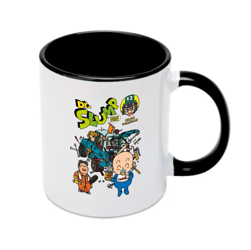 Dr.スランプ アラレちゃん マンガ風 - カラフルマグカップ ・ 陶器 ・ 熱転写プリント ・ 鮮やかデザイン ・ 耐久性 高品質 ・ コーヒー お茶 ギフト用