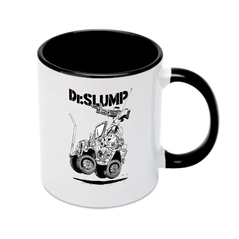 Dr.スランプ アラレちゃん モノクロ風 - カラフルマグカップ ・ 陶器 ・ 熱転写プリント ・ 鮮やかデザイン ・ 耐久性 高品質 ・ コーヒー お茶 ギフト用