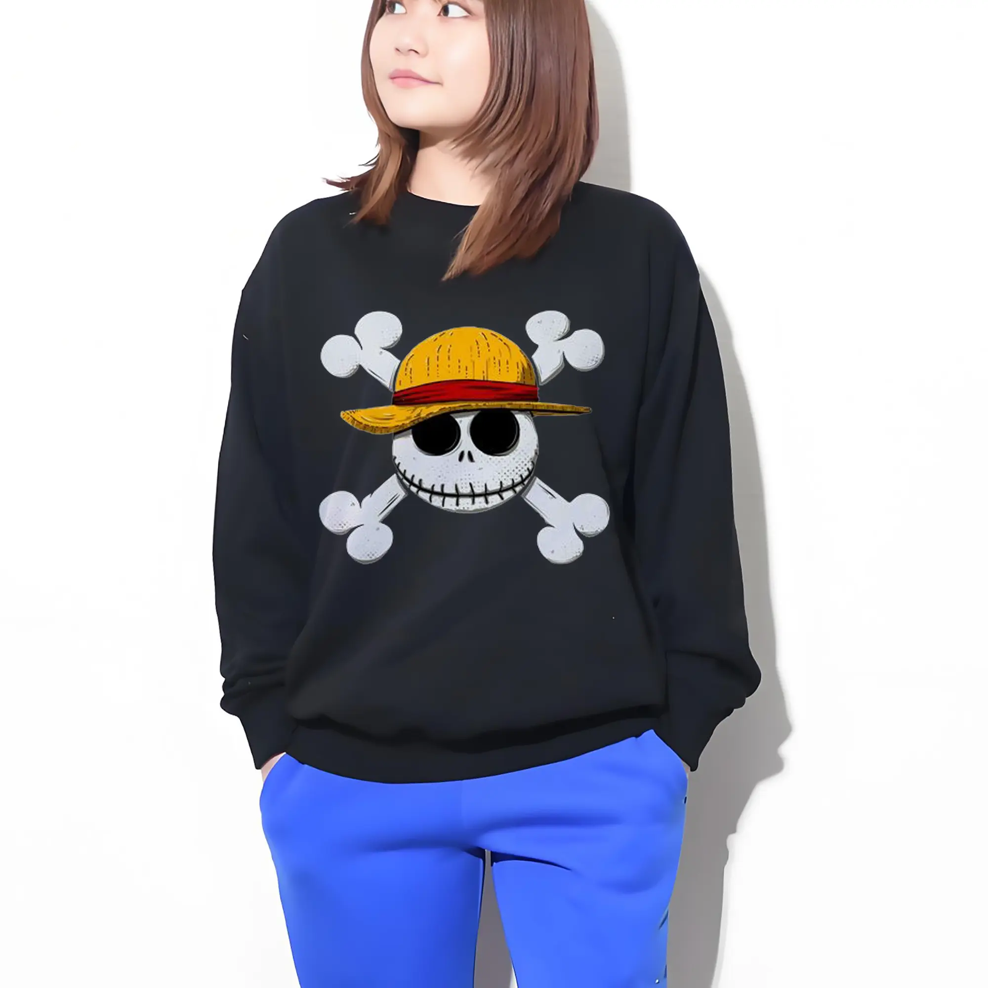 高品質 クルーネック スウェット ・ コットン59％ ポリエステル41％ ・ ユニセックス 長袖 トレーナー ・ カジュアル デイリー スポーツ 散歩用