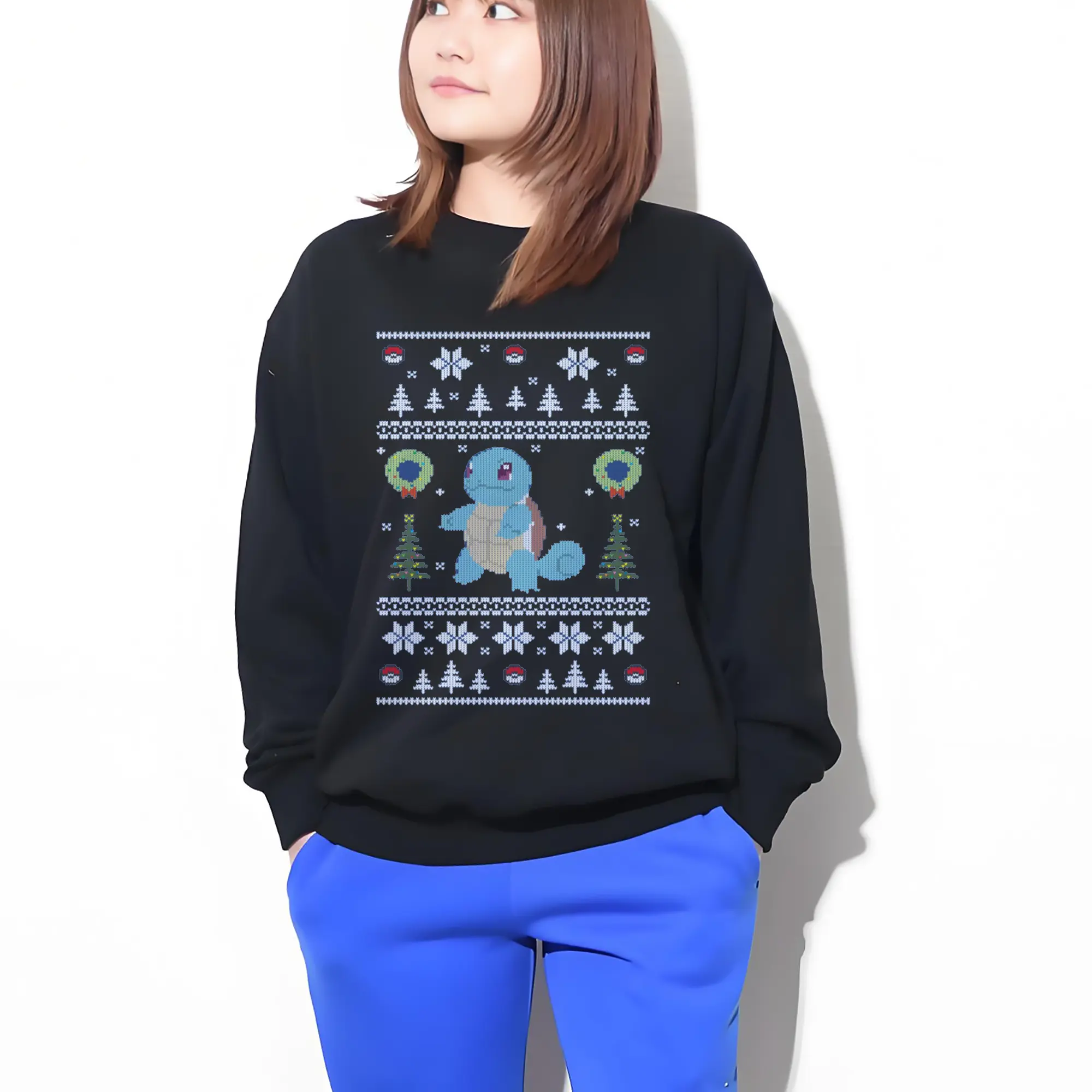 高品質 クルーネック スウェット ・ コットン59％ ポリエステル41％ ・ ユニセックス 長袖 トレーナー ・ カジュアル デイリー スポーツ 散歩用